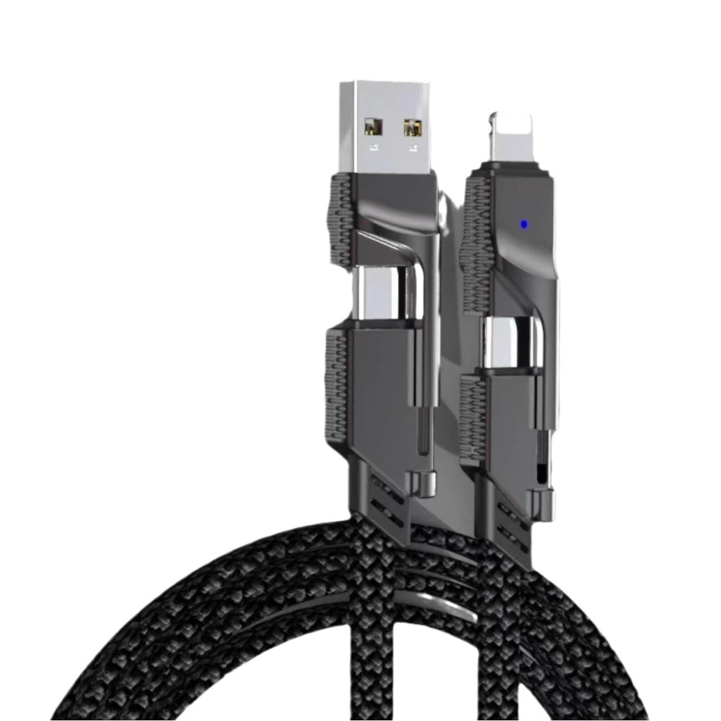 Factory 4-in-1 Cable, Dual USB-C, Charging cable.