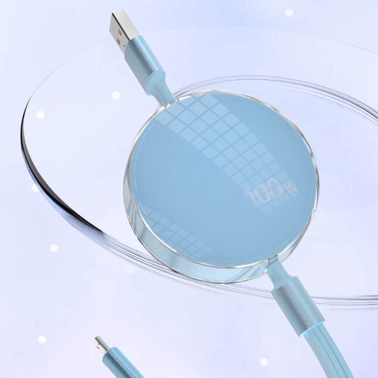 100W three in one telescopic data cable.