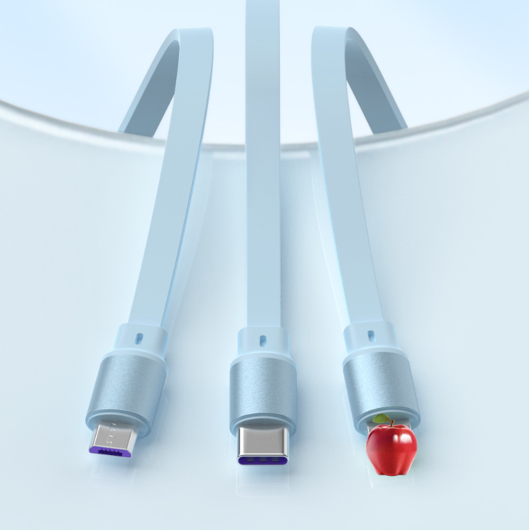 100W three in one telescopic data cable.