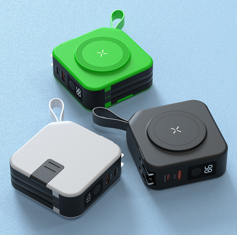 Five in one magnetic wireless power bank 22.5W.