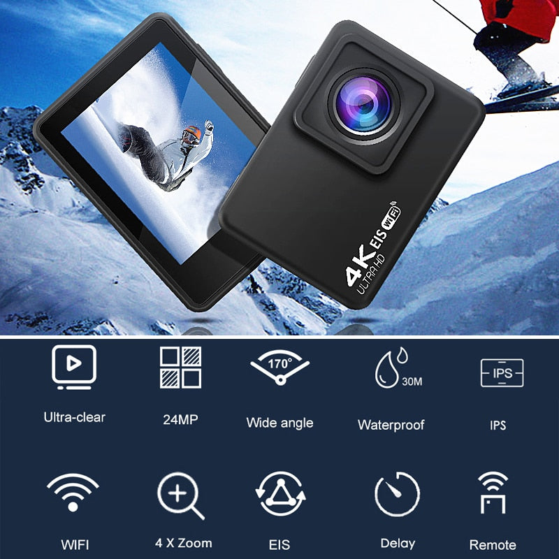 H10 EIS Anti-shake Action Camera Ultra HD 4K.
