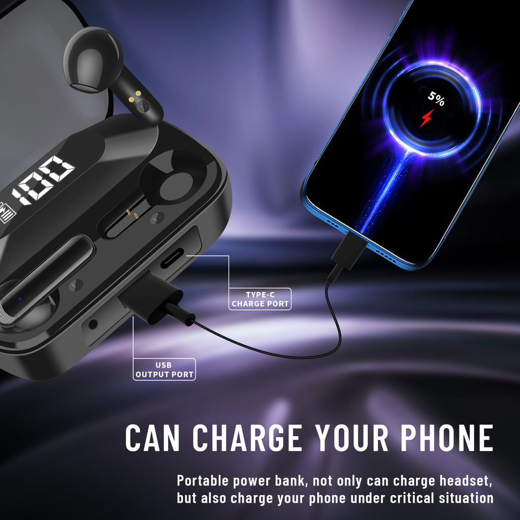 AKZ-S18 power bank tws earbuds.
