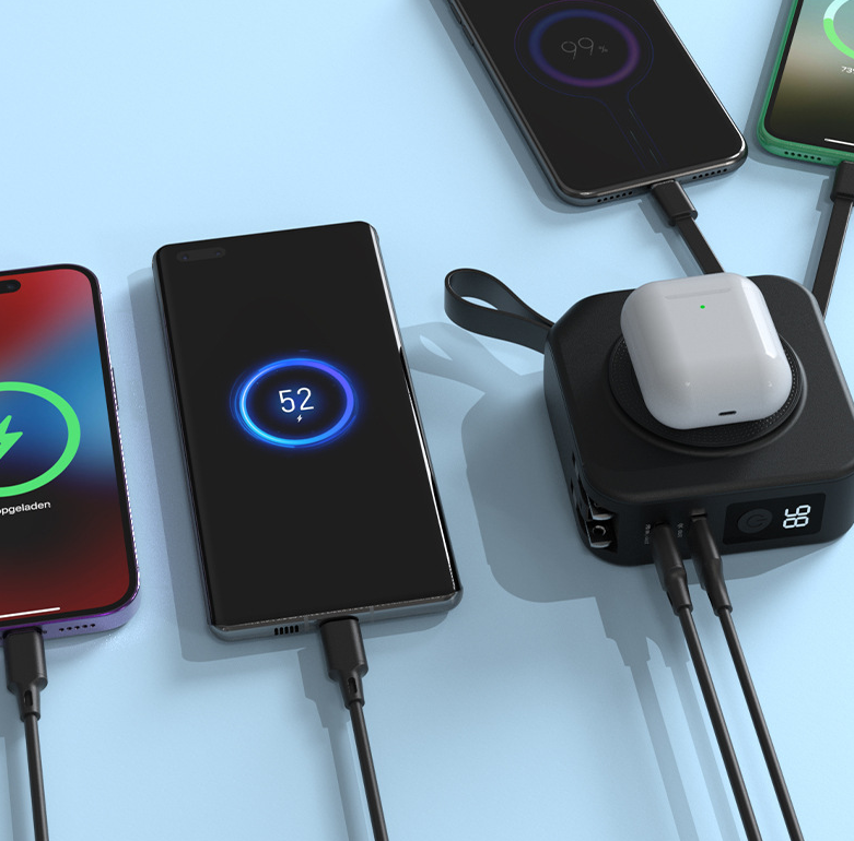 Five in one magnetic wireless power bank 22.5W.
