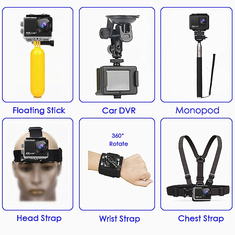 H10 EIS Anti-shake Action Camera Ultra HD 4K.