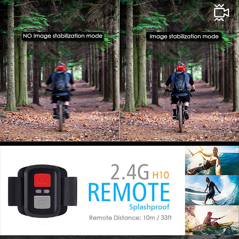 H10 EIS Anti-shake Action Camera Ultra HD 4K.
