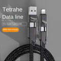 Factory 4-in-1 Cable, Dual USB-C, Charging cable.